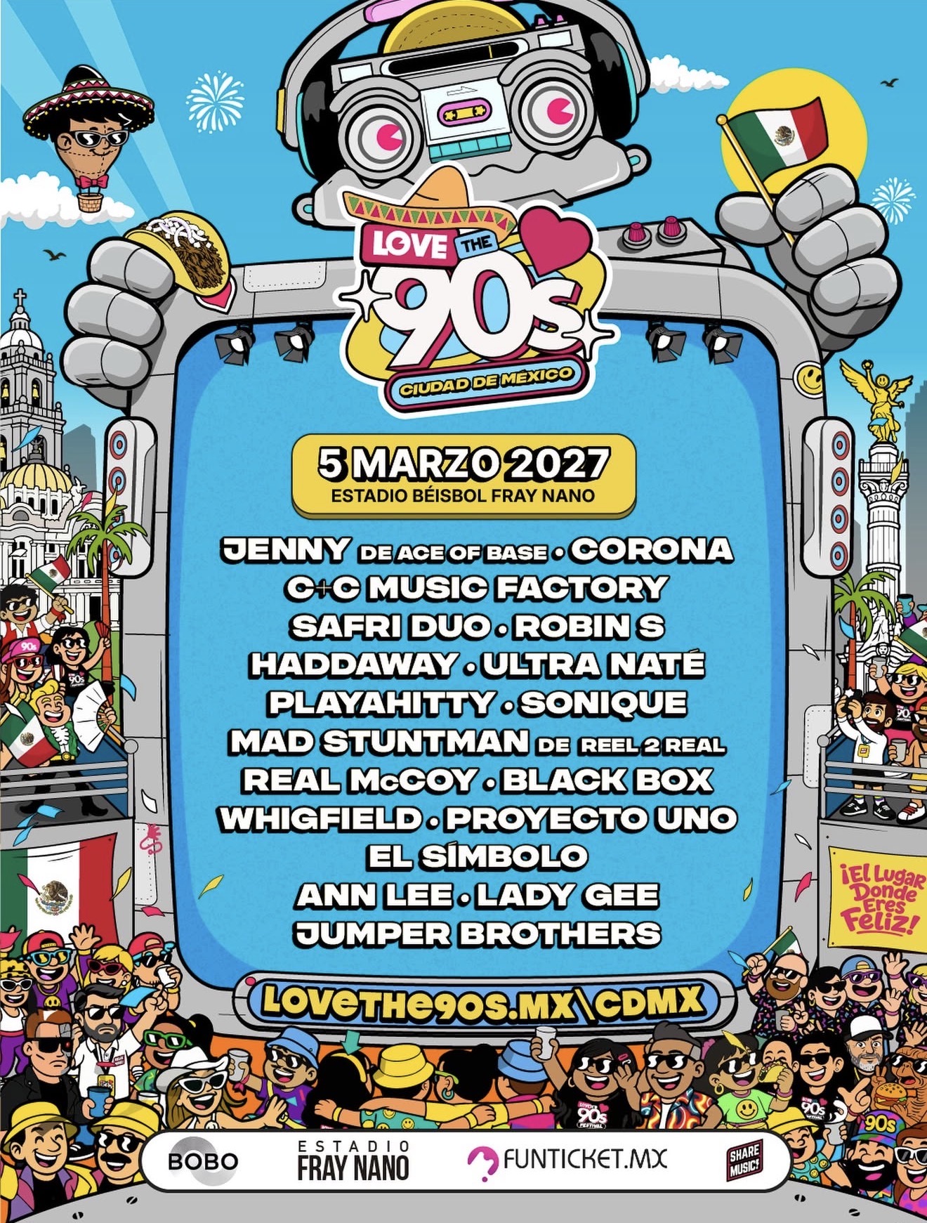 LOVE THE 90S MEXICO: CDMX 2027